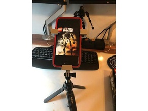 iphone selfie stick holder camera 6 plus 7 tripod 3d print model - Mito3D