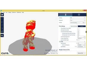 bebê groot reformulado pés esculturas 3d print model - Mito3D