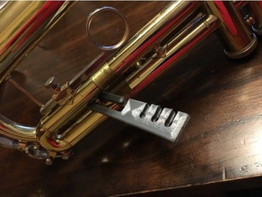 trompette 3e valve de glissière verrouillage la 3d print model - Mito3D