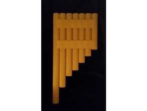 flûte de pan la musique art instrument 3d print model - Mito3D
