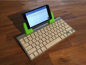 apple bluetooth keyboard phone stand mobile bracket ipad iphone mount 3d print model - Mito3D