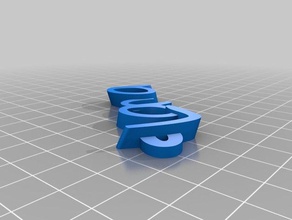 lana keychains customized 3d print model - Mito3D