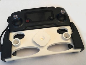 screen sticks protector quadlock tray mavic pro remote diy dji quad lock holder 3d print model - Mito3D