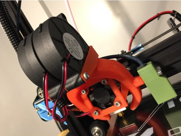 çift radyal fan fang + sn04 3d yazıcı aksesuarları kanalı 3D print model - Mito3D