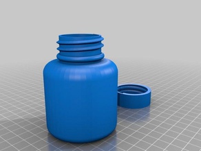 meu personalizados sks garrafa recipientes personalizado 3d print model - Mito3D