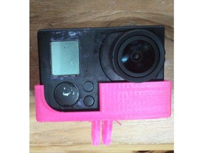 gopro 3 abra de montaje superior la cámara 3d print model - Mito3D