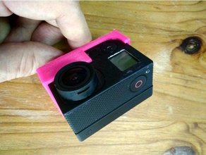 gopro 3 bacpac abierto de montaje superior la cámara 3d print model - Mito3D