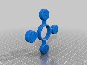 hand spinner ps4 - peanut video games fidget game 3d print model - Mito3D