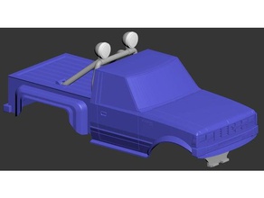 rc auto scala di prelievo organi r c i veicoli corpo modellazione pick-up rccar 3d print model - Mito3D