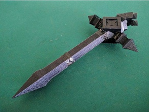 gabriel belmont combat cross sliced video games castlevania cosplay prop weapon game gaming konami lords shadow playstation xbox 3d print model - Mito3D