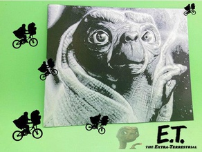 dibujo et 3d 2d art 3dlito Degli anni ' 80 alien cinema di disegno extraterrestre film imagen ochenta televisione 3d print model - Mito3D