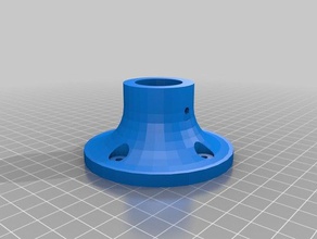 25mm pipe mounting flange 80mm base household customized 3d print model - Mito3D