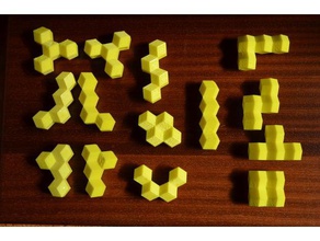 planar tetrarhons puzzles 3d print model - Mito3D