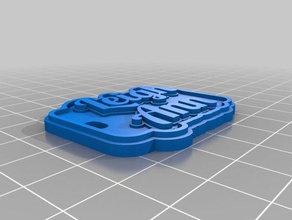 leigh kırmızı Anahtarlık özelleştirilmiş 3d print model - Mito3D