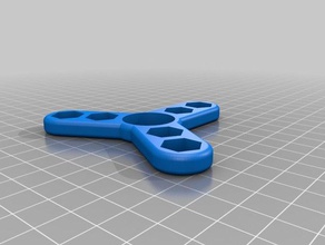 fidget spinner 2 pesi giocattoli meccanici su misura 3d print model - Mito3D