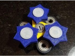 triple lindy fidget spinner toy & game accessories openscad 3d print model - Mito3D