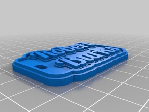 robert burks blue keychains customized 3d print model - Mito3D