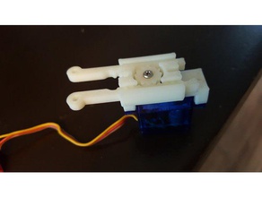 servo actuator pull push robotics 3d print model - Mito3D