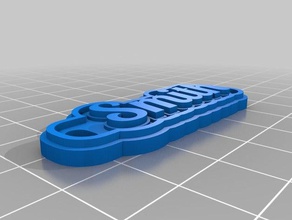 smith green keychains customized 3d print model - Mito3D