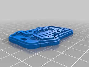 lovely lynette green keychains customized 3d print model - Mito3D