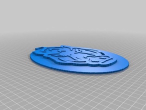 3d barra staffa logo slash 3d print model - Mito3D