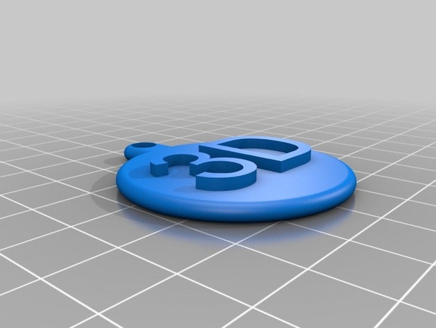 3d keychain keychains easy print fast quick small 3D print model - Mito3D