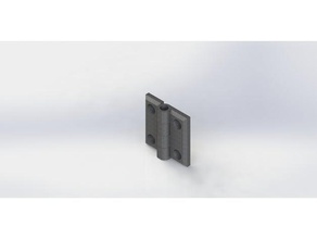 hinge square 40x40 diy box 3d print model - Mito3D