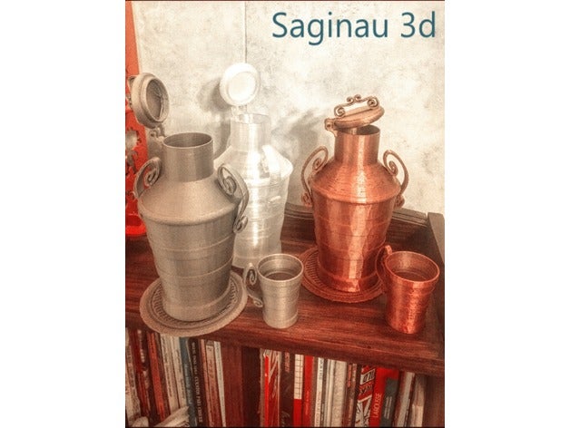 tarro lechero de los hogares jarra leche antiguedad argentina contenedor cuadro dionisio moroni jarro frascos cocina la oficina destinatario herramienta herramientas vasar vasos 3D print model - Mito3D
