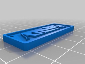 amira signos y logotipos personalizado 3d print model - Mito3D