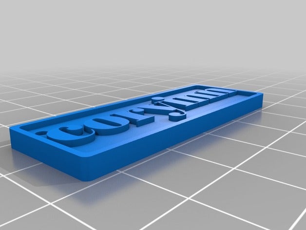 coryinn sinais e logotipos personalizado 3D print model - Mito3D