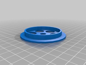 paramétrique bobine hub remix - 53mm atomique de toner plastiques Imprimante 3d accessoires filament support la 3d print model - Mito3D