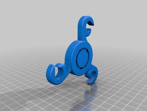 fidget spinner - clawspin jouets mécaniques griffe entièrement imprimé en 3d aucun assemblage imprimer la place 3d print model - Mito3D
