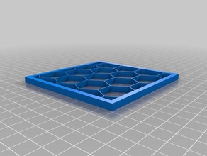 meine angepasste hex-grid patterndivider2 kundengebundene 3d print model - Mito3D