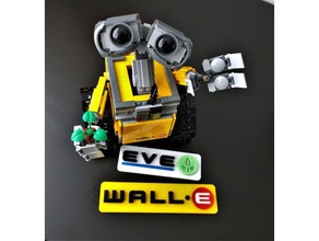 wall e eve signes les et logos de disney pixar signe wall-e walle 3d print model - Mito3D