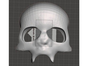 Schädel-Maske Kostüm 3d print model - Mito3D