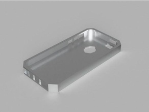 sharp iphone 5se el caso teléfono móvil 3d print model - Mito3D