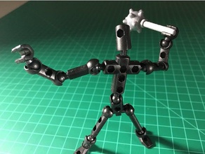 2-part skullcrusher mace modibot construction toys accessory character diy figure modular weapon 3d print model - Mito3D