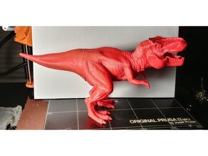 t rex kolay baskı tutkal hayvanlar aksiyon figürü hayvan dino dinozor dinozorlar yazdırma heykelcik çocuklar çocuk oyuncak oyuncaklar dilimlenmiş statik Heykeli tyrannosaurus 3d print model - Mito3D