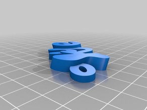 skye Schlüsselanhänger benutzerdefinierte kundengebundene 3d print model - Mito3D