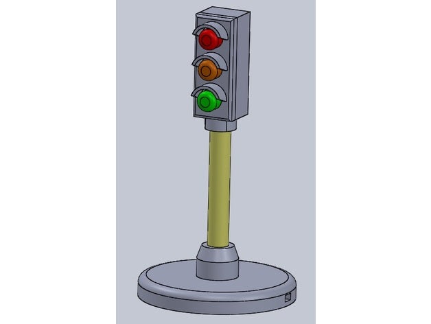 traffic light model city 8mm led 1 14 10 toy & game accessories 3D print model - Mito3D