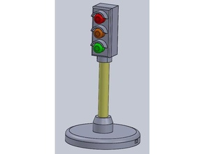 traffic light model city 8mm led 1 14 10 toy & game accessories 3d print model - Mito3D