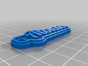 alonso Schlüsselanhänger kundengebundene 3d print model - Mito3D