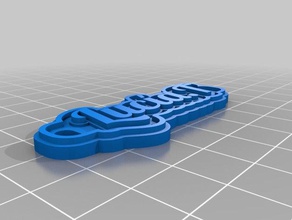luc at keychains customized 3d print model - Mito3D