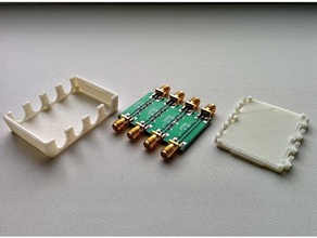 case 4x attenuator board electronics openscad 3d print model - Mito3D