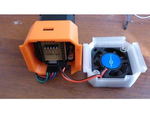 ustepper cover - fan module robotics 3d print model - Mito3D
