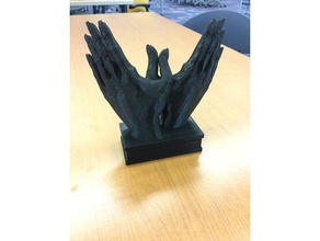 dove hands art 3d print model - Mito3D