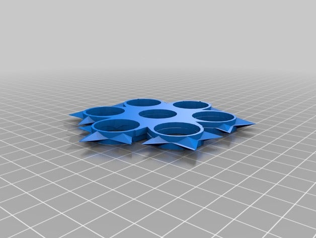 seven spinner 3d printing fidget toy 3D print model - Mito3D