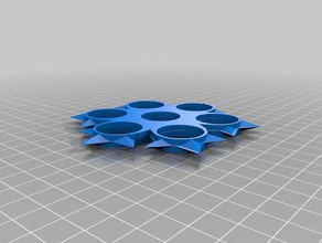 sete giratório A impressão 3d fidget spinner brinquedo 3d print model - Mito3D