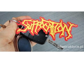 suffocation keychain signs & logos death metal 3d print model - Mito3D