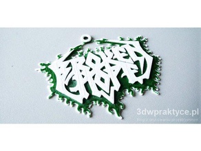 broken hope keychain signs & logos death metal 3d print model - Mito3D